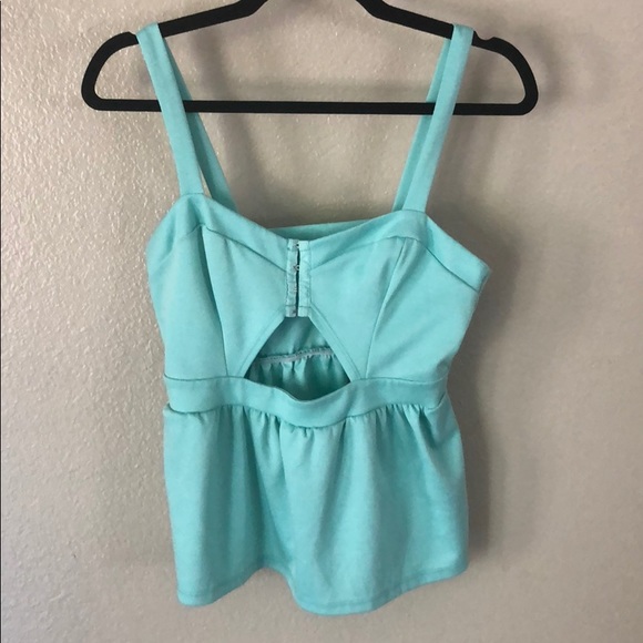 Urban Outfitters Tops - Pins + needles key hole front peplum tank top M